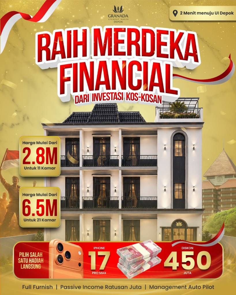 Raih Merdeka Finansial dari Investasi Kos-Kosan: Mesin Pencetak Uang Selangkah ke UI Depok!